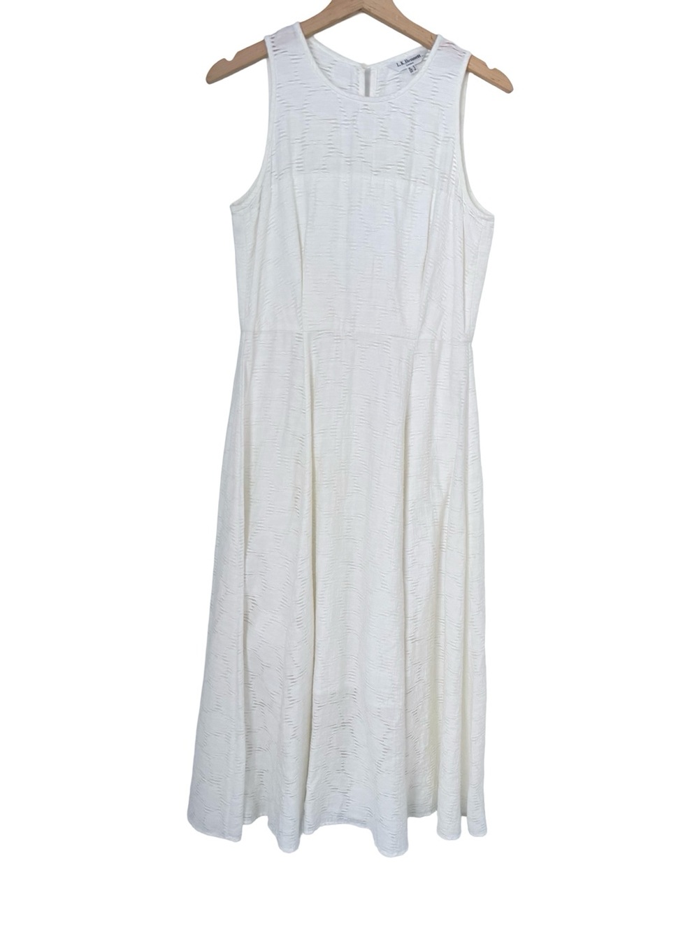 L.K. Bennett White Cotton Dress Sz 6